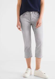 STREET ONE 3/4-Jeans, mit Pailletten- und Stickdetails