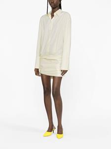 The Attico Hatty shirt minidress - Geel