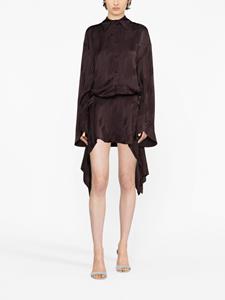theattico The Attico Blousejurk met logoprint - Bruin
