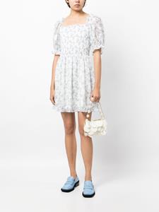 b+ab Mini-jurk met bloemenprint - Blauw
