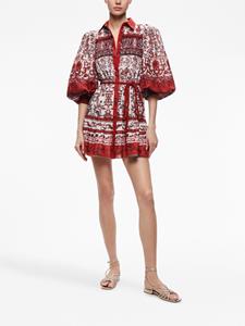 alice+olivia alice + olivia Mini-jurk met bloemenprint - Rood