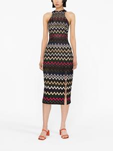 Missoni Midi-jurk met zigzag patroon - Zwart