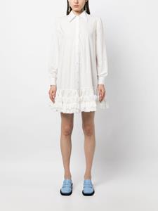 mollygoddard Molly Goddard Blousejurk met lange mouwen - Wit
