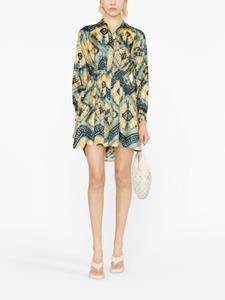 Ulla Johnson T-shirtjurk met print - Blauw