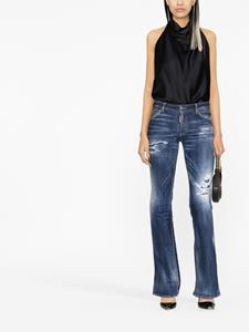 DSQUARED2 distressed flared jeans - Blauw