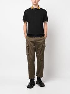versacejeanscouture Versace Jeans Couture Poloshirt met patroon - Zwart