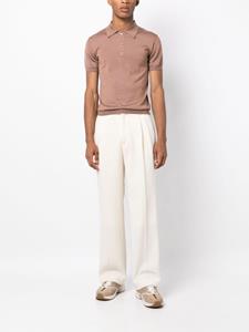 valentinogaravani Valentino Garavani Gebreid poloshirt - Bruin