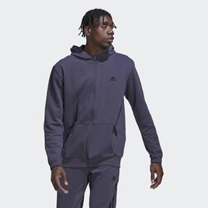 adidas AEROREADY Yoga Kapuzenjacke Blau