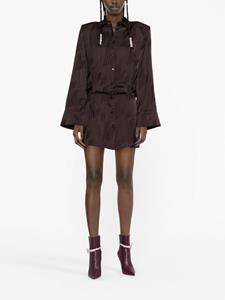 theattico The Attico Blousejurk met logoprint - Bruin