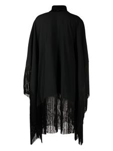 tallermarmo Taller Marmo Tuniekjurk met franjes - Zwart