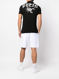 philippplein Philipp Plein Poloshirt met schorpioenprint - Zwart