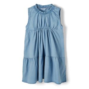 name it Jurk Nmfbatas Light Blauw Denim