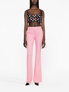 Versace Versace Allover broek met jacquard - Roze