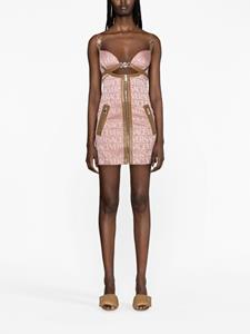 Versace Allover logo minidress - Roze
