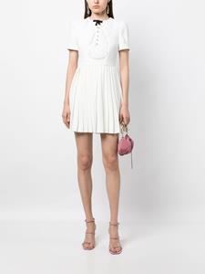 Self-Portrait Mini-jurk met strikdetail - Wit