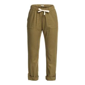 Roxy - Women's On The Seashore Linen Cargo Trousers - Vrijetijdsbroek, olijfgroen