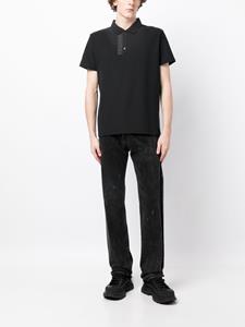 Ports V logo-tape polo shirt - Zwart