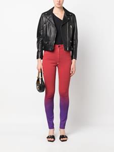 Philipp Plein High waist jegging - Rood