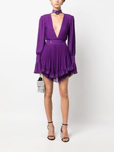 philippplein Philipp Plein Jurk met diepe V-hals - Paars