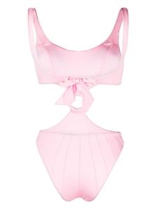 noireswimwear Noire Swimwear Uitgesneden badpak - Roze