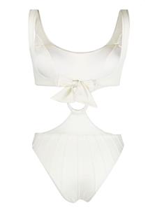noireswimwear Noire Swimwear Uitgesneden badpak - Wit