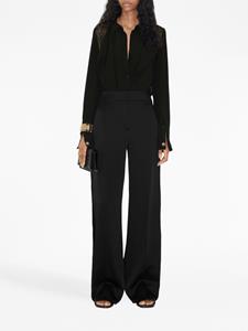 Burberry Flared plooibroek - Zwart