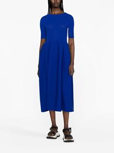 CFCL Ribgebreide midi-jurk - Blauw