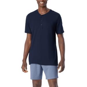 Schiesser Fine Interlock Serafino Collar Pyjamas 