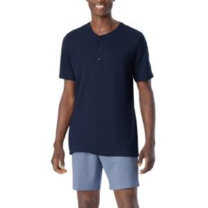 Schiesser Fine Interlock Serafino Collar Pyjamas