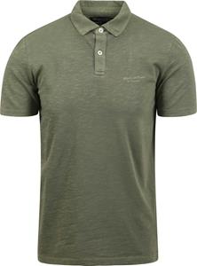 Marc O'Polo Poloshirt Melange Olijfgroen
