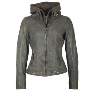 Gipsy Lederjacke "CASEY", mit Kapuze, mit abnehmbarem Kapuzen-Sweateinsatz & aufwendigen Biker-Details