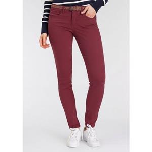 DELMAO Slim-fit-Jeans, (Set, 2 tlg., mit Gürtel), mit modischem Flechtgürtel ---NEUE MARKE