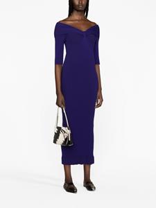 philosophydilorenzoserafini Philosophy Di Lorenzo Serafini Off-shoulder midi-jurk - Paars