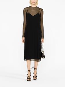 Ferragamo Gelaagde midi-jurk - Zwart