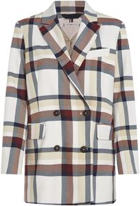 Tommy Hilfiger Blazer met ruitmotief, model 'GLOBAL STRIPE CHECK'