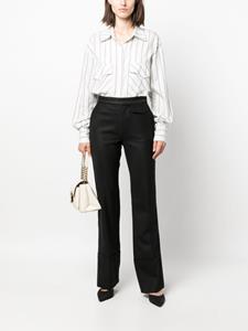victoriabeckham Victoria Beckham Broek met contrasterende stiksels - Zwart