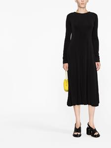 jilsander Jil Sander Midi-jurk met open rug - Zwart