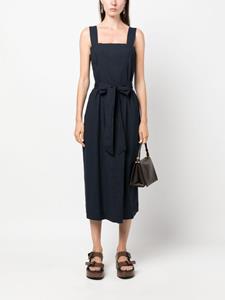 Vince Midi-jurk met vierkante hals - Blauw