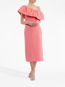 Rebecca Vallance Brittany asymmetrische midi-jurk - Roze