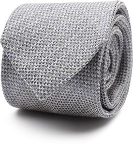 Suitable Stropdas Linnen Structuur Blauw -