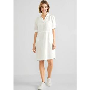 STREET ONE Hemdblusenkleid, mit leicht abgerundetem Saum