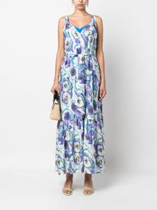 DVF Diane von Furstenberg Jodie floral-print midi dress - Wit