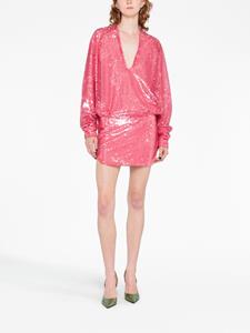 theattico The Attico Mini-jurk met pailletten - Roze