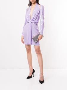 tomford TOM FORD Jurk met taillestrik - Paars