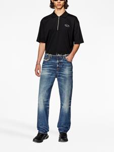 Diesel T-Vor cotton-jersey polo shirt - Zwart