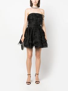 anaradu Ana Radu ruffled organza minidress - Zwart