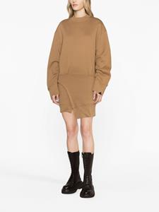 theattico The Attico Mini-jurk met ronde hals - Bruin