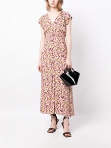 Faithfull the Brand Magdelena V-neck midi dress - Paars