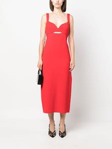 rolandmouret Roland Mouret sleeveless cut-out midi dress - Rood