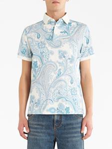 ETRO Poloshirt met paisley-print - Wit